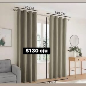 Cortinas black out GRIS