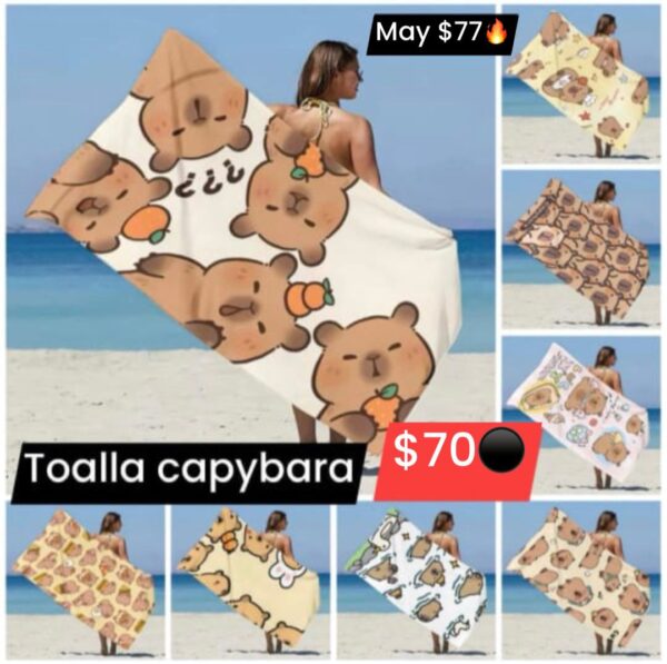 Toalla capybara 