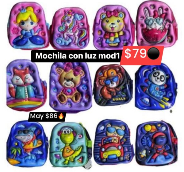 Mochila con luz mod2