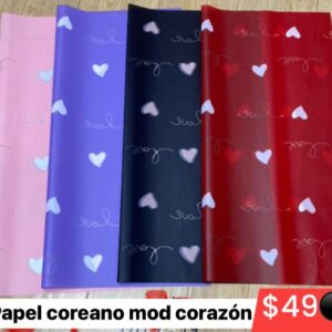 Papel coreano corazón