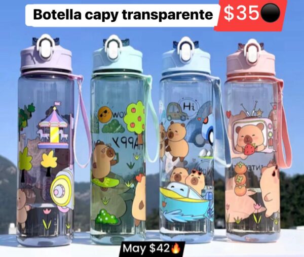 Botella capy transparente 