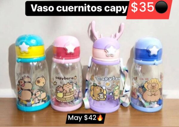 Vaso cuernitos capy 