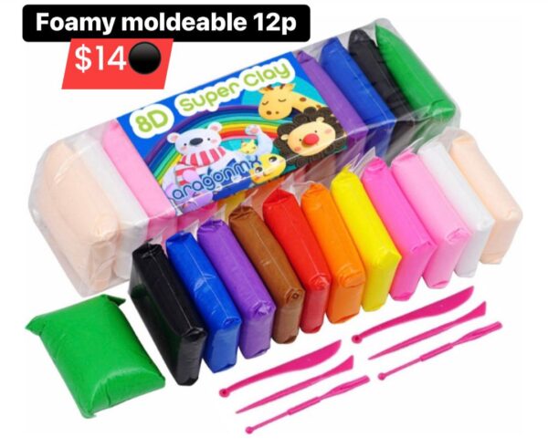 Foamy moldeable 12p 