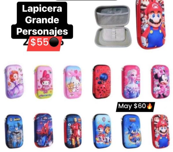 Lapicera grande personajes 