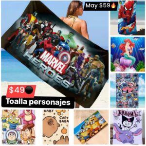 Toalla personajes