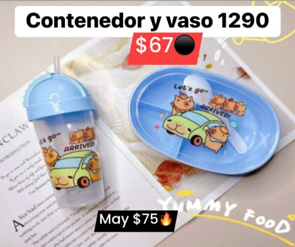 Contenedor y vaso 1290