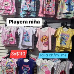 Playera niña 3x110