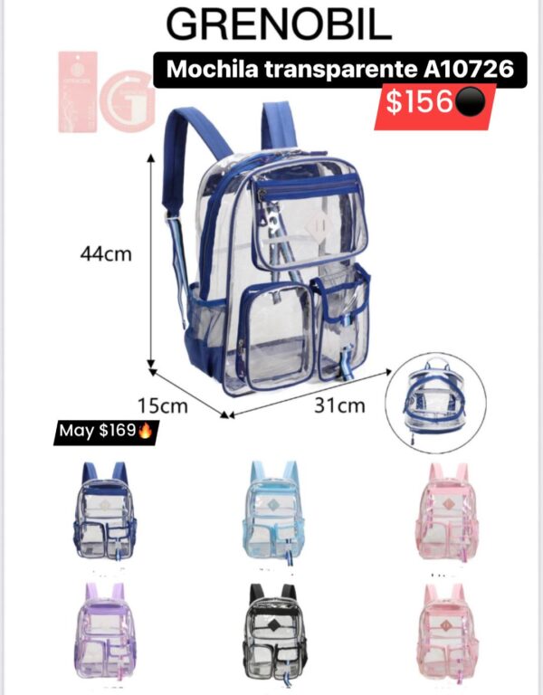 Mochila transparente A10726