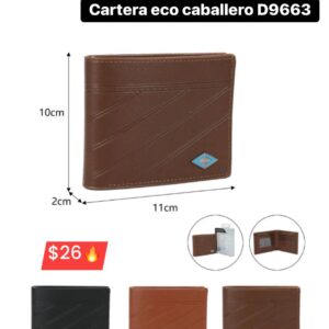 Cartera eco caballero D9663 