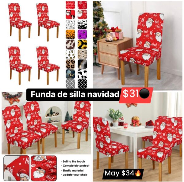 Funda de silla navidad