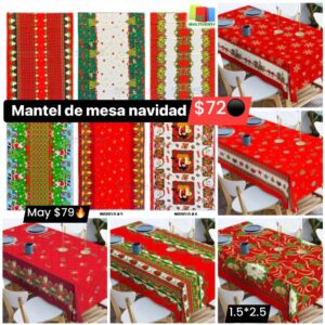 Mantel de mesa navidad 