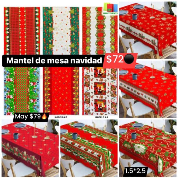Mantel de mesa navidad 