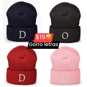 Gorro letras 