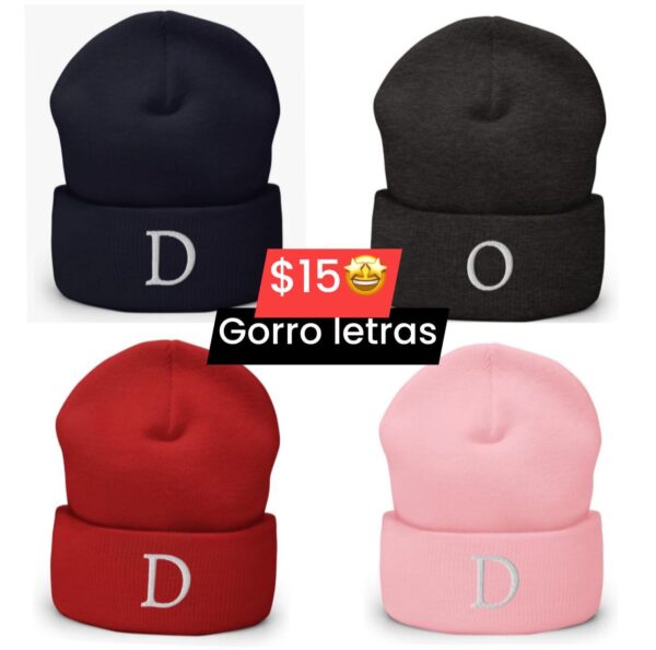 Gorro letras 