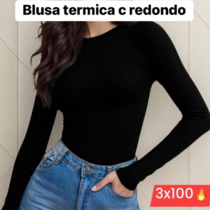 Blusa térmica cuello redondo 3x100