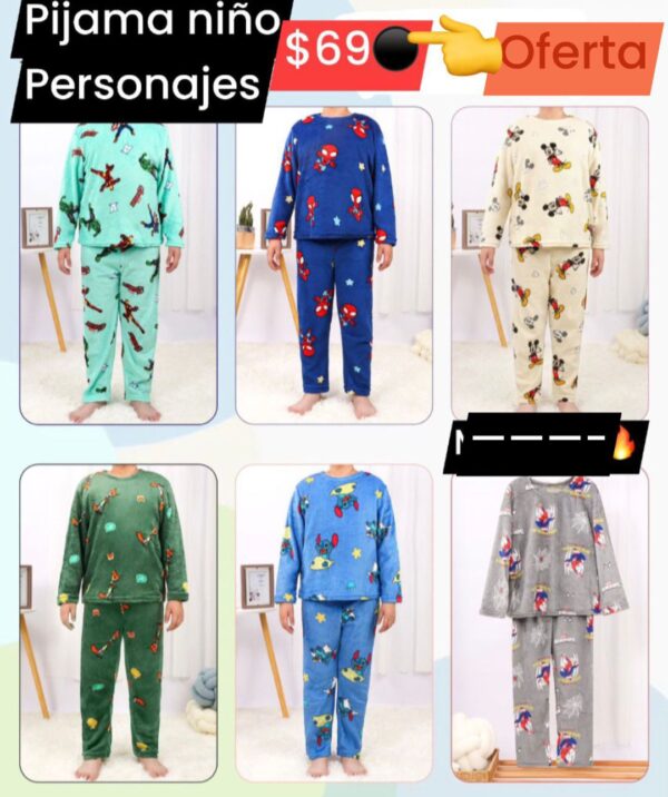 Pijama niño personajes 