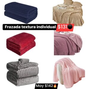 Frazada textura individual 