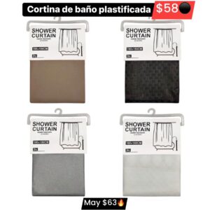 Cortina de baño plastificada 