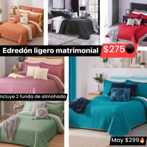 Edredón ligero matrimonial 