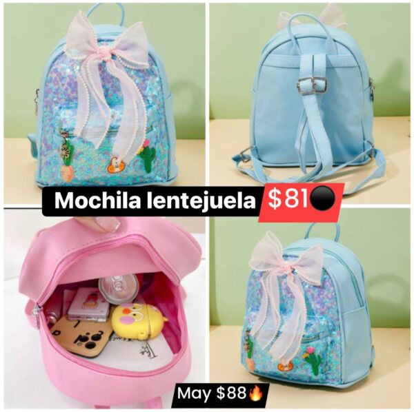 Mochila lentejuela 