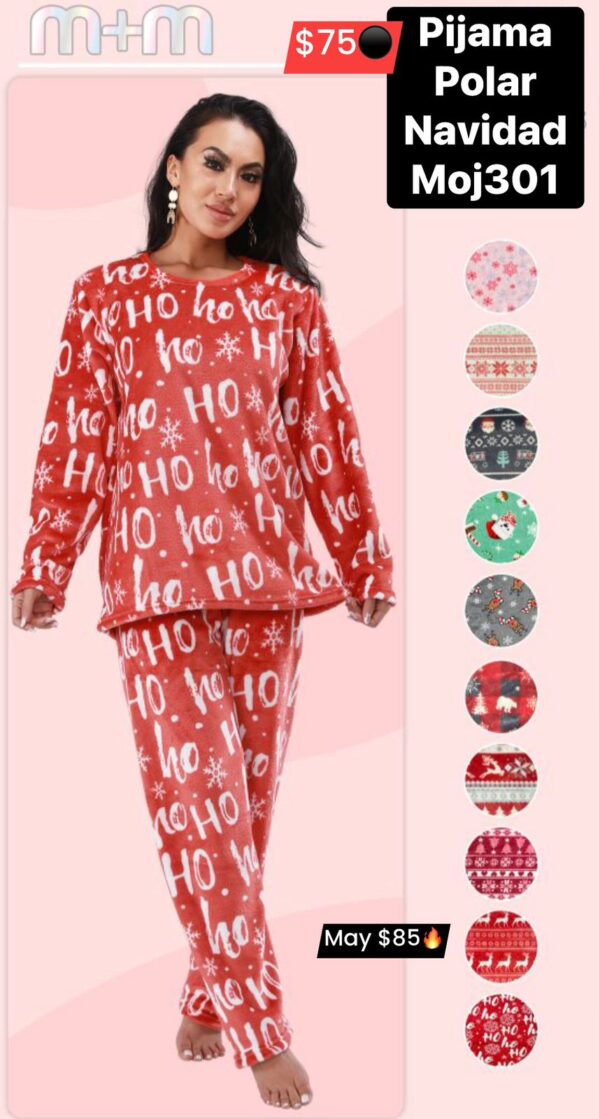 Pijama Polar Navidad MOJ301
