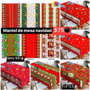 Mantel de mesa navidad 