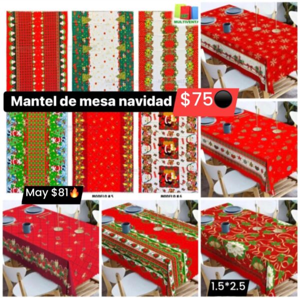 Mantel de mesa navidad 