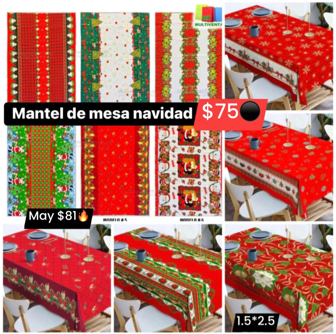 Mantel de mesa navidad
