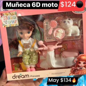 Muñeca 6d moto