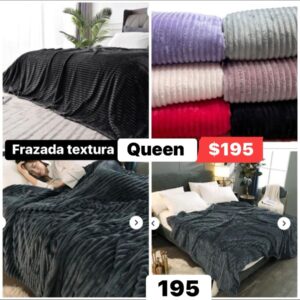Frazada acanalada Queen