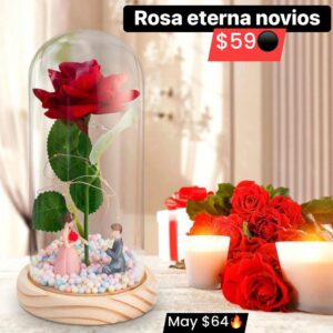 Rosa eterna novios
