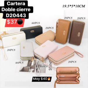 Cartera doble cierre D20443