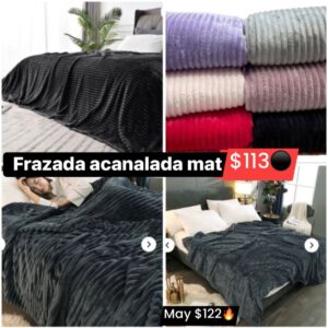 Frazada acanaada mat