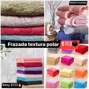 Frazada textura polar