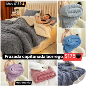 Frazada capitonada borrego